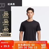 迪卡侬（DECATHLON）速干t恤男夏训练休闲宽松透气健身跑步速干衣短袖MSJT 经典黑(新老款随机发货) M （欧码偏大）