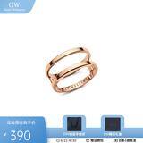 丹尼尔惠灵顿（DanielWellington）DW戒指女 情侣戒指时尚对戒 生日礼物送女友送爱人 50号 玫瑰金 DW00400113