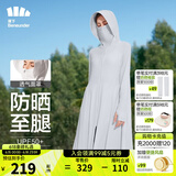 蕉下（beneunder）防晒衣女防紫外线夏季薄款防晒服女士披肩服短外套 烟雾灰/升级长款