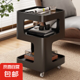 锋鹏益居轻奢客厅沙发边几边柜现代简约床头柜子创意床头小茶几小 [创意520]30*30黑色