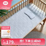 良良（liangliang）婴儿凉席抗菌儿童苎麻软凉席夏季宝宝床垫加大凉席幼儿园午睡凉席 【防螨抑菌】小萌虎+小枕头 120*65cm