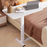 木双福床边桌可移动升降电脑桌客厅沙发可折叠书桌家用卧室学习桌写字桌
