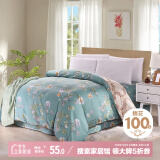 艾薇被套单件被罩纯棉温馨居家全棉双人被套200x230cm  清馨花园