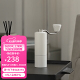 泰摩栗子C手摇咖啡磨豆机 家用手动咖啡豆研磨机 磨粉器 栗子C2S磨豆机-哑光白【单品版】