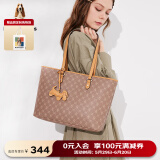 暇步士（Hush Puppies）托特包时尚百搭大容量女包复古印花手提包送老婆送妈妈母亲节礼物