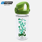 乐基因（nalgene） 饮水杯子水瓶塑料口杯美国进口耐摔防漏便携卡通男女学生耐高温 透明森林 350ml 1263-0004