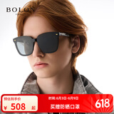 BOLON暴龙眼镜太阳镜防晒墨镜韩版经典方框开车遮阳镜男女适用BL3027 大码BL3037C10-深灰色