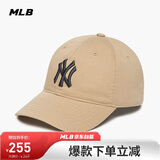 MLB帽子男女软顶棒球帽虞书欣明星同款运动鸭舌帽3ACP6601N-50SAS-F