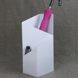 时尚简约雨伞架家用办公用雨伞桶新颖雨伞陈列架收纳架 白色 25*20*60