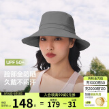 蕉下（beneunder）遮阳帽子女透气渔夫帽防晒帽钓鱼帽防泼水户外AS713深花灰