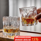 青苹果冰原洋酒杯 水晶玻璃威士忌杯 水杯家用玻璃杯透明清酒杯黄酒杯*6