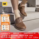 CAT卡特休闲皮鞋男士复古工装轻户外软牛皮防滑通勤鞋P725212N3AMC29 浅褐 43