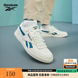 Reebok锐步官方男女鞋COURT ADVANCE时尚休闲复古板鞋 GZ9623 米白/蓝/黑 42 (27cm),US: 9