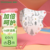绿鼻子（green nose）儿童口罩 婴儿宝宝流感防护用品 粉萌萌兔 S码5片【1-6岁适用】