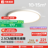 月影林之光【政府补贴】护眼卧室吸顶灯超薄智能圆形房间灯中山灯具 Air版【ABS/三色调光】10-15㎡