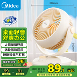 美的（Midea）【小型风扇】轻音台式桌面空气循环扇家用柔风电风扇宿舍办公迷你台扇落地扇空调伴侣 GAF18AD