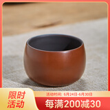 此时此刻建水紫陶茶杯 纯手工小号品茗杯普洱茶主人杯紫砂杯如镜单杯 一杯 一杯