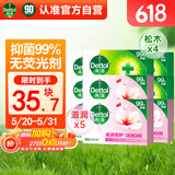 滴露香皂105g*9 滋润*5+松木*4 男士香皂抑菌肥皂 洗澡洗手沐浴