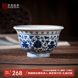 景德故事大师陶瓷茶杯原矿釉下手绘主人杯仿古青花单杯压手杯功夫茶杯送礼