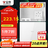 公牛（BULL）弱电箱 多媒体信息箱集线箱 玻璃面盖配电箱 大箱带GN-A02插座 