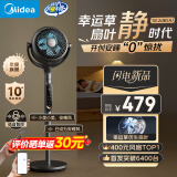 美的（Midea）【雀巢推荐】【幸运草安睡Ultra】直流变频3D摇头空气循环扇语音电风扇家用静音落地扇抑菌净化