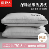 南极人枕头枕芯一对装（2只）星级酒店纤维枕颈椎枕 双人高弹枕头芯