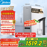 美的（Midea）【白泽Max 1200G】0阻垢剂净水器国家补贴家用 6年RO反渗透厨下式直饮过滤净水机 触控屏双出水