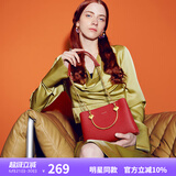 纽芝兰（NUCELLE）包包女款2025年凯莉包红色娘婚包大容量手提单肩斜挎包生日礼物