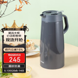 虎牌（TIGER）保温壶 304不锈钢时尚保温/保冷壶PWO-A20C-HD 深灰色 2L