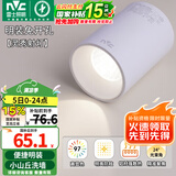雷士（NVC） 筒灯LED明装射灯可折叠免开孔天花灯客厅背景墙玄关灯旋转筒射灯 明装吸顶Ra97-7W暖白-光束角24°