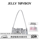 JellyToyboy包包女包【蓝盈莹同款】JTB千禧包春夏新款牛仔包腋下斜挎包 星际银