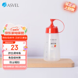 阿司倍鹭（ASVEL）家用厨房调味瓶塑料蜂蜜挤压瓶 尖嘴挤酱瓶细口耗油瓶 红色300ML