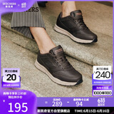 斯凯奇（Skechers）父亲节礼物男鞋夏季皮鞋商务休闲鞋低帮轻便板鞋软底工作鞋77156