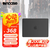 INCASEDots适用于25/24/22款苹果MacBook Air 13.6英寸保护套苹果M4/M3/M2保护壳纤薄便携磨砂透明黑色