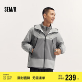 森马（Semir）冲锋衣外套男秋户外风三防情侣上衣109524108201