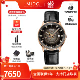 美度（MIDO）【官方正品】明星同款男表指挥官系列幻影全自动机械男士腕表 烟黑盘皮带/M021.407.36.411.00