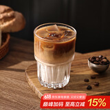 Bincoo玻璃咖啡杯冰美式日式透明水杯dirty拿铁杯设计感咖啡杯子