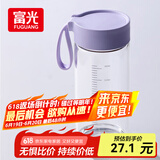 富光清然玻璃杯 高硼硅玻璃水杯子 女生便携牛奶咖啡高颜值茶杯480ml