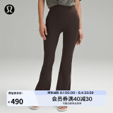 lululemon丨Groove Nulu™ 女士超高腰喇叭裤 芯吸 LW5FIXA 浓缩咖啡色 S
