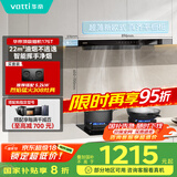 华帝（VATTI）国家政府补贴20% 欧式顶吸家用吸油烟机小尺寸齐平橱柜22风量大吸力脱排抽油烟机一级能效 i11176T