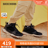 斯凯奇（Skechers）高帮男士工装靴保暖防寒马丁靴休闲鞋雪地增高男靴65731 黑色/BLK 42.5