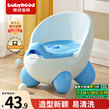 世纪宝贝（babyhood）儿童马桶坐便器 男女宝宝小马桶 婴儿便尿盆 卡通QQ坐便器105天蓝