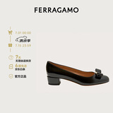 菲拉格慕（Ferragamo）女士Vara蝴蝶结高跟鞋 0591963_1D _ 75 /38码礼物 送女友