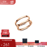 丹尼尔惠灵顿（DanielWellington）DW戒指 简约戒指女 情侣戒指对戒时尚 生日礼物送女友送爱人 50号 玫瑰金 DW00400113