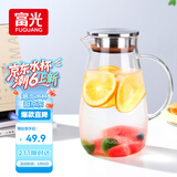 富光大容量凉水壶耐高温冷水壶家用玻璃水壶茶壶果汁杯1600ML家居壶