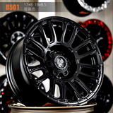 BUCKS OFFROAD雄鹿汽车越野轮毂适用于坦克300/400坦克700方程豹5北京BJ40E霸道 雄鹿B501【哑黑色-轻量内防脱】 18英寸 8.5J
