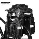 Rhinowalk犀牛自行车包尾包公路车山地车大容量后货架驮包防水川藏长途骑行 RK19665  黑色经典款 65L