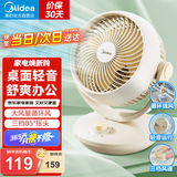 美的（Midea）【空调伴侣】【桌面风扇】电风扇家用风扇空气循环扇桌面小风扇手持迷你电扇便携小型宿舍轻音节能 【3档循环扇】GAF18AD