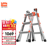 雷都捷特（LittleGiant） 伸缩人字梯/直梯可折叠多功能梯子铝合金家用/工程梯15413-001