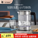 WMF福腾宝不锈钢 玻璃可调温电茶壶烧水壶保温茶壶电热水壶 1L
